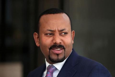 Ethiopia's Prime Minister Abiy Ahmed waits for the arrival of European Commission President Ursula von der Leyen before their meeting in Addis Ababa, Ethiopia, December 7, 2019. PHOTO BY REUTERS/Tiksa Negeri