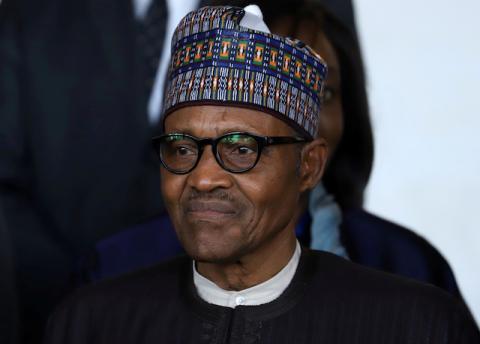 Nigeria's President Muhammadu Buhari is seen at the opening of the 33rd Ordinary Session of the Assembly of the Heads of State and the Government of the African Union (AU) in Addis Ababa, Ethiopia, February 9, 2020. PHOTO BY REUTERS/Tiksa Negeri