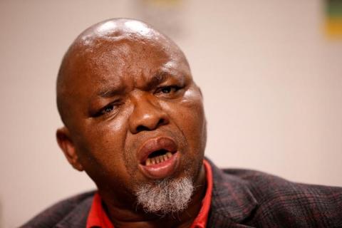 General Gwede Mantashe gestures during a media briefing at Luthuli house, the ANC headquarters in Johannesburg, South Africa, May 29, 2017. PHOTO BY REUTERS/Siphiwe Sibeko