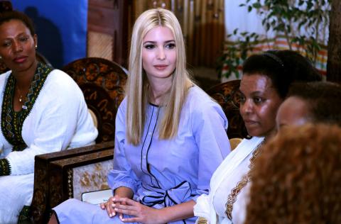 White House Advisor Ivanka Trump attends a meeting with women from the coffee industry during her visit to Addis Ababa, Ethiopia, April 14, 2019. PHOTO BY REUTERS/Tiksa Negeri