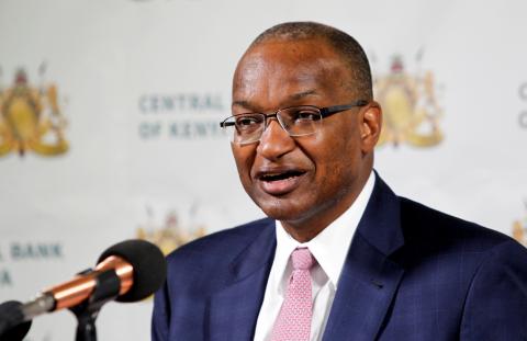 Kenyan Central Bank Governor Patrick Njoroge speaks during a news conference at the Central Bank in Nairobi, Kenya, November 28, 2018. PHOTO BY REUTERS/Njeri Mwangi