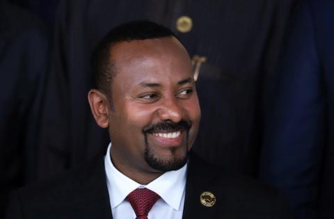 Ethiopia's Prime Minister Abiy Ahmed poses for a photograph during the opening of the 33rd Ordinary Session of the Assembly of the Heads of State and the Government of the African Union (AU) in Addis Ababa, Ethiopia, February 9, 2020. PHOTO BY REUTERS/Tiksa Negeri