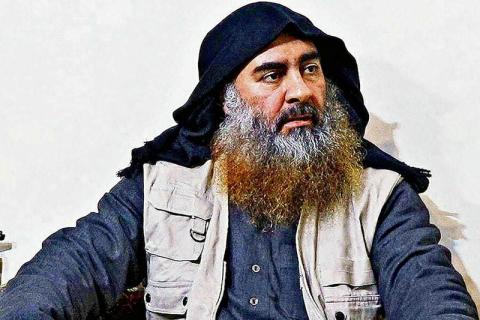 Late Islamic State leader Abu Bakr al-Baghdadi is seen in an undated picture released by the U.S. Department of Defense in Washington on October 30, 2019. PHOTO BY REUTERS