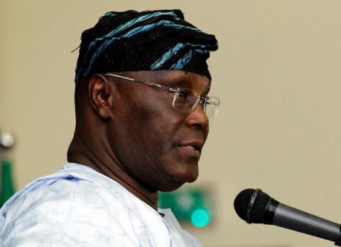 Nigeria's defeated opposition candidate Atiku Abubakar speaks during a news conference in Abuja, Nigeria, February 27, 2019. PHOTO BY REUTERS/Gbemileke Awodoye