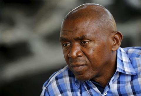 Burundi opposition leader Agathon Rwasa speaks during an interview in the capital, Bujumbura, July 22, 2015. PHOTO BY REUTERS/Mike Hutchings