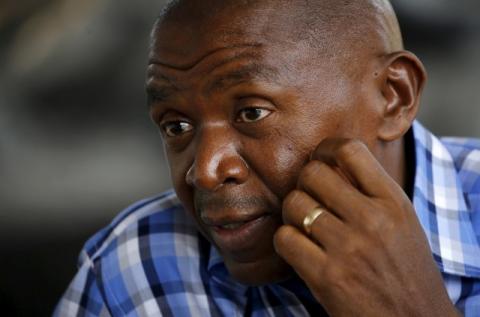 Burundi opposition leader Agathon Rwasa speaks during an interview in the capital Bujumbura, July 22, 2015. PHOTO BY REUTERS/Mike Hutchings