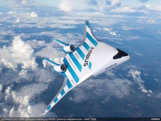 Airbus blended wing aircraft. PHOTO BY REUTERS