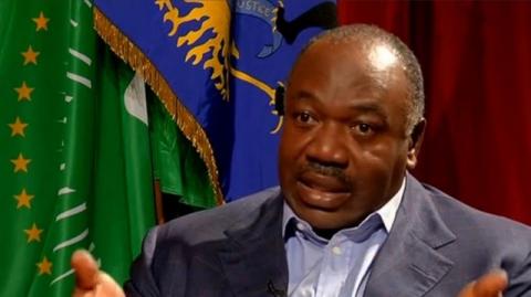 A still image from video shows Gabon President Ali Bongo being interviewed in Libreville, Gabon, September 24, 2016. PHOTO BY REUTERS