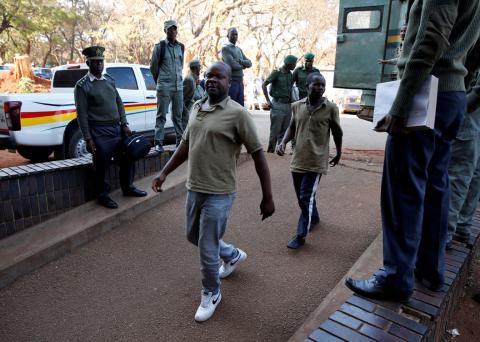 Main opposition party, Movement for Democratic Change (MDC)'s national organising secretary Amos Chibaya arrives at the in Harare, Zimbabwe, August 26, 2019. PHOTO BY REUTERS/Philimon Bulawayo