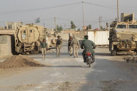 Popular Mobilization Forces (PMF) take part in an operation against Islamic State militants south of Mosul, Iraq October 30, 2016. PHOTO BY REUTERS/Stringer