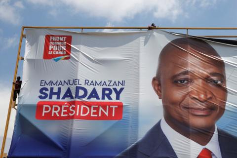 Opposition leader Martin Fayulu gets into his car after delivering his appeal contesting the official result of the Democratic Republic of Congo's presidential election at the constitutional court in Kinshasa, Democratic Republic of Congo, January 12, 2019. PHOTO BY REUTERS/Baz Ratner