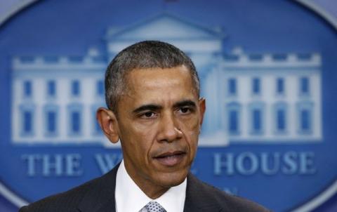 U.S. President Barack Obama speaks, from the White House in Washington in a file photo. PHOTO BY REUTERS/Kevin Lamarque