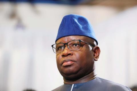 Sierra Leone's President Julius Maada Bio is seen at the ECOWAS Authority of Heads of State and Government 54th Ordinary Session in Abuja, Nigeria, December 22, 2018. PHOTO BY REUTERS/Afolabi Sotunde