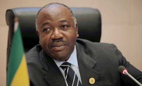 President Ali Bongo of Gabon addresses an African Union meeting on climate change in Addis Ababa, Ethiopia, January 29, 2018. PHOTO BY REUTERS/Tiksa Negeri