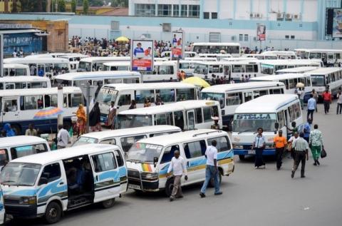 A general view shows people walking at the main bus terminus in Burundi's capital Bujumbura, January 29, 2016. PHOTO BY REUTERS/Evrard Ngendakumana