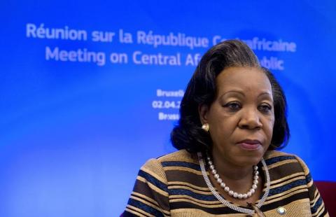 Central African Republic President Catherine Samba-Panza attends an European Union-Africa summit in Brussels