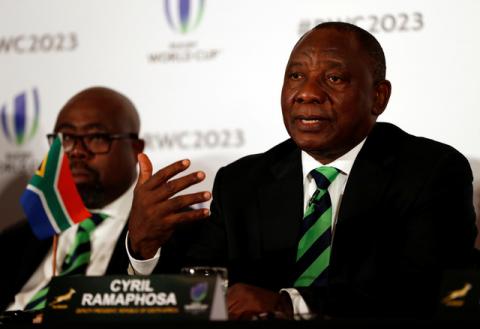 Cyril Ramaphosa, Deputy President of South Africa during the press conference. PHOTO BY REUTERS