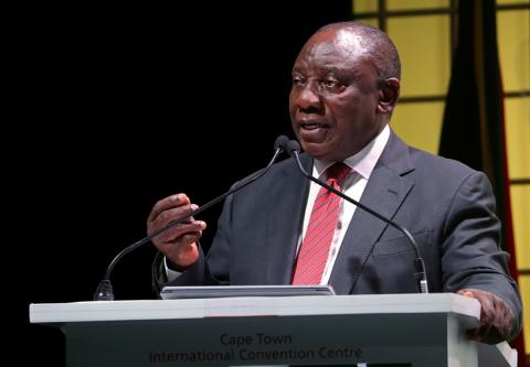 South Africa's President Cyril Ramaphosa. PHOTO BY REUTERS/Mike Hutchings