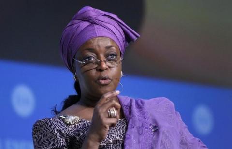 Nigeria's former Petroleum Minister and OPEC's alternate president Diezani Alison-Madueke speaks at the annual IHS CERAWeek conference in Houston, Texas, March 4, 2014. PHOTO BY REUTERS/Rick Wilking