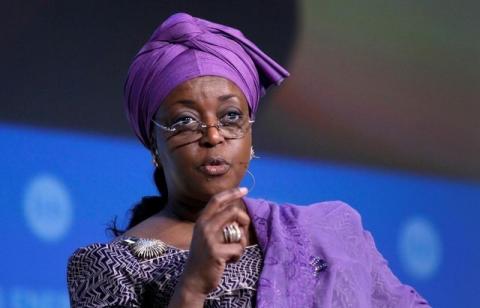 Nigeria's former Petroleum Minister, Diezani Alison-Madueke, speaks at the annual IHS CERAWeek conference in Houston. PHOTO BY REUTERS/Rick Wilking