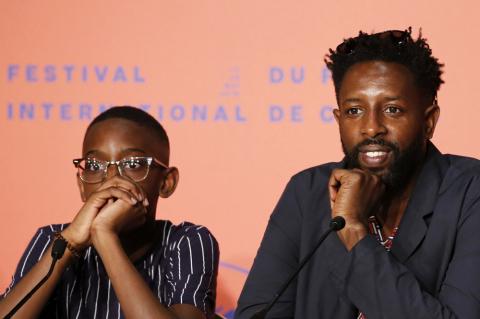 72nd Cannes Film Festival, News conference for the film "Les Miserables" in competition, Cannes, France, May 16, 2019. Director Ladj Ly and cast member Al Hassan Ly attend the news conference for the film "Les Miserables" in competition. PHOTO BY REUTERS/Jean-Paul Pelissier