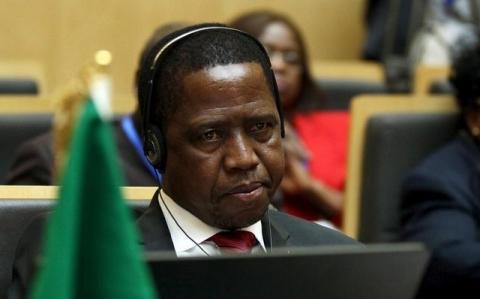 Zambian President Edgar Lungu attends the opening ceremony of the 26th Ordinary Session of the Assembly of the African Union (AU) at the AU headquarters in Ethiopia's capital Addis Ababa, January 30, 2016. PHOTO BY REUTERS/Tiksa Negeri