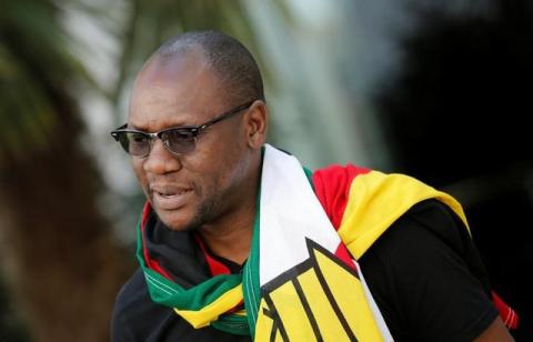 Zimbabwean Pastor Evan Mawarire looks on during his interview with Reuters in Johannesburg, South Africa, July 19, 2016. PHOTO BY REUTERS/Siphiwe Sibeko