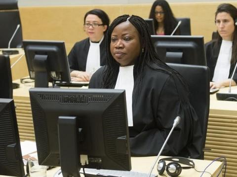 Chief Prosecutor Fatou Bensouda looks on during the case against Congolese militia leader Bosco Ntaganda (not pictured) at the International Criminal Court in The Hague, February 10, 2014. PHOTO BY REUTERS/Toussaint Kluiters