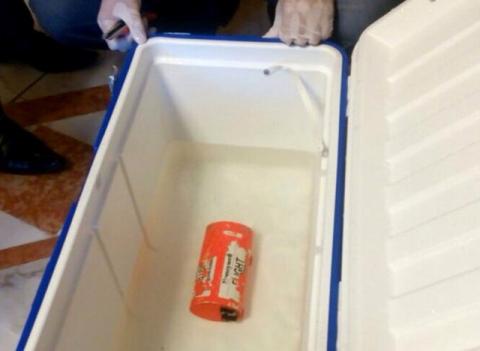 A flight recorder retrieved from the crashed EgyptAir flight MS804, June 17, 2016. PHOTO BY REUTERS/Egyptian Aviation Ministry