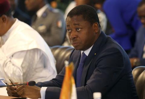 Togo's President Faure Gnassingbe attends the summit of the Heads of state from the eight-nation West African Economic and Monetary Union (UEMOA) in Abidjan, Ivory Coast, July 12, 2019. PHOTO BY REUTERS/Luc Gnago