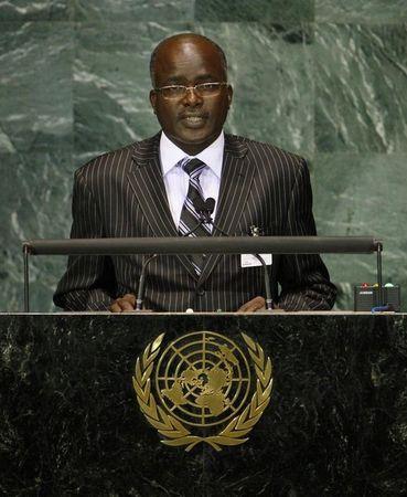 Gervais Rufyikiri, Second Vice-President of Burundi, speaks during the Millennium Development Goals Summit at United Nations headquarters in New York, September 20, 2010. PHOTO BY REUTERS/Chip East