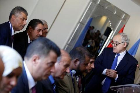 Ghassan Salame, U.N. Libya envoy, speaks during a meeting in Tunis, Tunisia. PHOTO BY REUTERS/Zoubeir Souissi