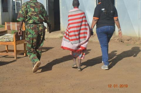 A 12-year-old Kenyan girl rescued from child marriage by police and charity workers from Beyond Hope and Equality Now in Kimana ward, Kajiado county, Kenya. Picture taken on Jan. 12, 2019. PHOTO BY REUTERS/Equality Now