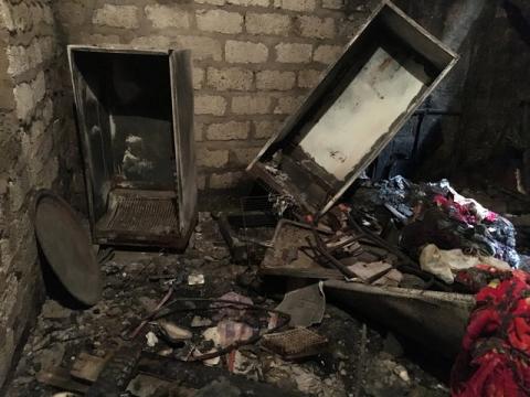 A damaged home belonging to one of seven Christian families, whose houses were looted and set on fire by Muslim men, is seen at Al-Karm village in the southern province of Minya, Egypt, May 27, 2016. PHOTO BY REUTERS/Ahmed Aboulenein