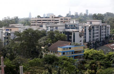 DusitD2 hotel complex is seen after security forces had killed all four militants who stormed the upscale hotel in Nairobi, Kenya, January 16, 2019. PHOTO BY REUTERS/Thomas Mukoya