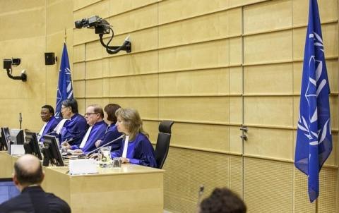 File picture of judges seated in a International Criminal Court courtroom. PHOTO BY REUTERS/Michael Kooren