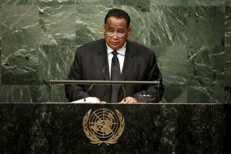 Ibrahim Ghandour, Foreign Minister of Sudan, addresses attendees during the 70th session of the United Nations General Assembly at U.N. Headquarters in New York, October 2, 2015. PHOTO BY REUTERS/Mike Segar