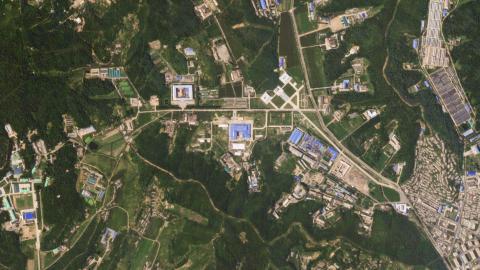 A satellite image shows the Sanumdong missile production site in North Korea on July 29, 2018. PHOTO BY REUTERS/Planet Labs Inc
