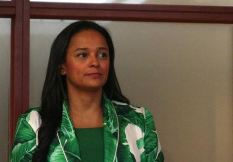 Isabel dos Santos, the daughter of Angolan President Jose Eduardo dos Santos, speaks to journalists before being sworn in as chief executive of state oil firm Sonangol in Luanda, Angola, June 6, 2016. PHOTO BY REUTERS/Ed Cropley