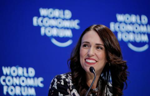 New Zealand's Prime Minister Jacinda Ardern smiles as she attends the World Economic Forum (WEF) annual meeting in Davos, Switzerland, January 22, 2019. PHOTO BY REUTERS/Arnd Wiegmann