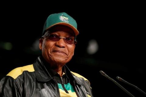 South Africa's President Jacob Zuma looks on as he officially opens the African National Congress 5th National Policy Conference at the Nasrec Expo Centre in Soweto, South Africa, June 30, 2017. PHOTO BY REUTERS/Siphiwe Sibeko