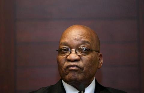 South African President Jacob Zuma listens at a news conference in Cape Town, September 10, 2009. PHOTO BY REUTERS/Mike Hutchings