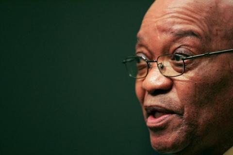 South African President Jacob Zuma in a file photo. PHOTO BY REUTERS/Mike Hutchings