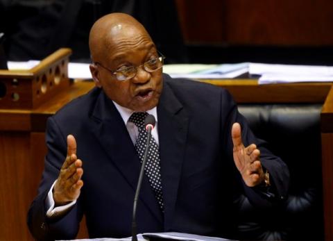 President Jacob Zuma speaks during his question and answer session in Parliament in Cape Town, South Africa, September 13, 2016. PHOTO BY REUTERS/Mike Hutchings