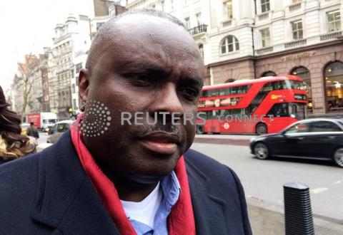 James Ibori, former governor of Nigeria's Delta State, speaks after a court hearing outside the Royal Courts of Justice in London, Britain, January 31, 2017. PHOTO BY REUTERS/Estelle Shirbon