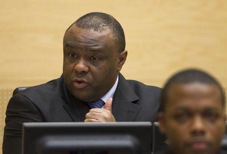 Jean-Pierre Bemba, a former vice president of the Democratic Republic of Congo, speaks at the opening of his trial in The Hague, November 22, 2010. PHOTO BY REUTERS/Michael Kooren