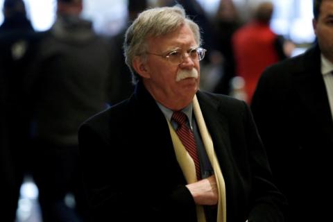 Former U.S. Ambassador to the United Nations John Bolton arrives for a meeting with U.S. President-elect Donald Trump at Trump Tower in New York, U.S., December 2, 2016. PHOTO BY REUTERS/Mike Segar