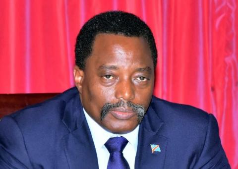 Democratic Republic of the Congo's President Joseph Kabila meets some members of the opposition parties inside his office at the Palais de la Nation building in Gombe municipality in the capital Kinshasa, Democratic Republic of the Congo, April 3, 2017. PHOTO BY REUTERS/Kenny Katombe