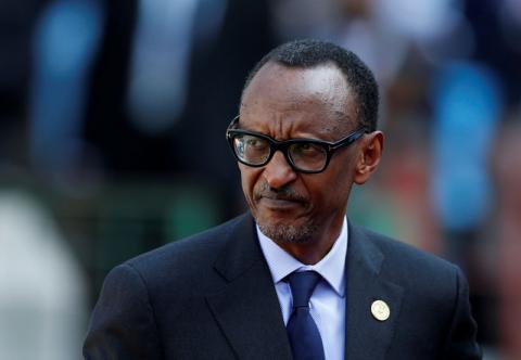 Rwanda's President Paul Kagame arrives for the inauguration of Cyril Ramaphosa as South African president, at Loftus Versfeld stadium in Pretoria, South Africa, May 25, 2019. PHOTO BY REUTERS/Siphiwe Sibeko