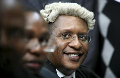 Kenya's Director of Public Prosecutions Keriako Tobiko smiles inside the High Court in Nairobi in a file photo. PHOTO BY REUTERS/Thomas Mukoya